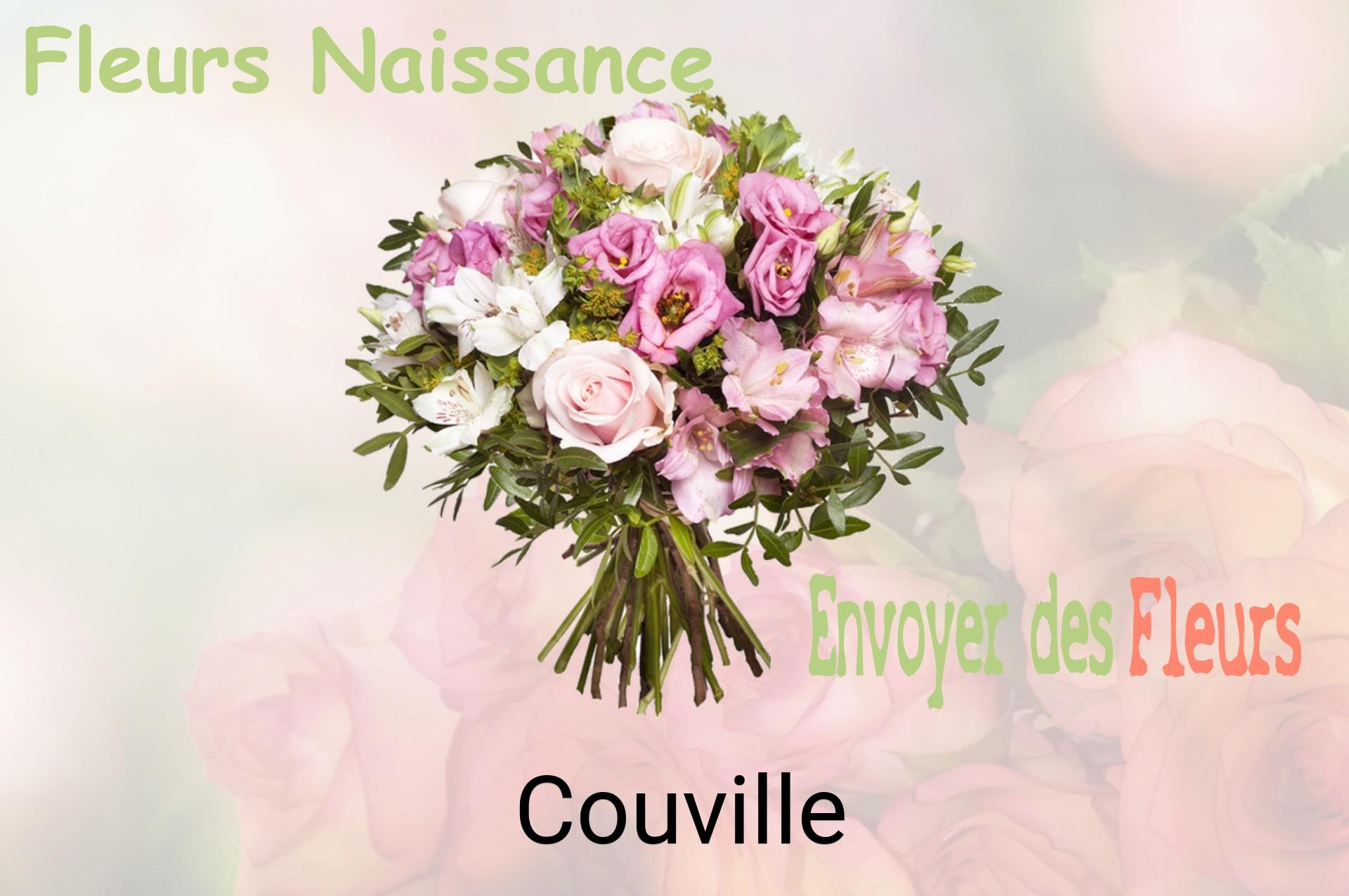 Bouquet de fleurs de naissance livré à Couville